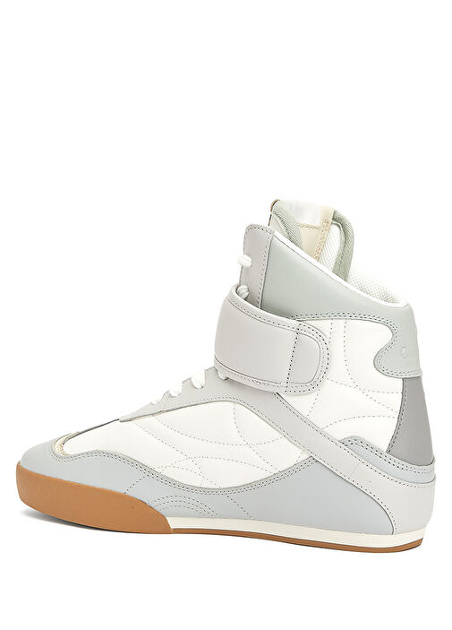 Kick Beyaz Gri Kadın Deri Sneaker - Görsel 4