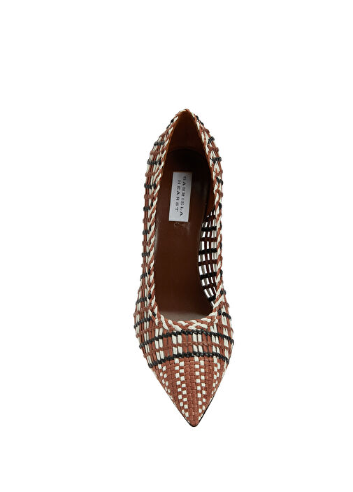 Konyak Deri Topuklu Ayakkabı - Görsel 5