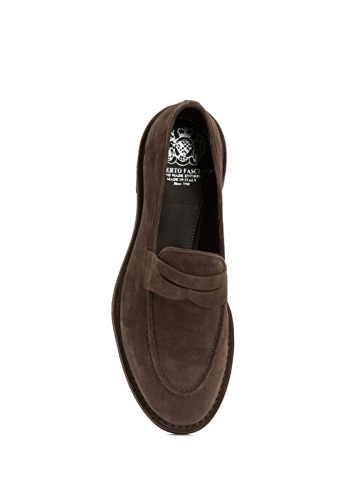 Jason Koyu Kahverengi Erkek Süet Loafer - Görsel 5