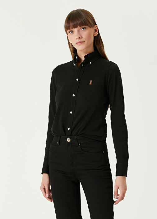 Polo Ralph Lauren Custom Fit Black Oxford Shirt