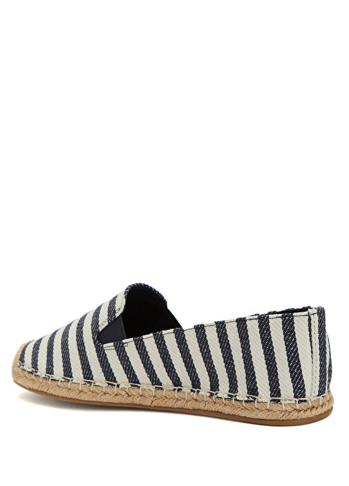 Lacivert Beyaz Çizgili Kadın Espadril - Görsel 4