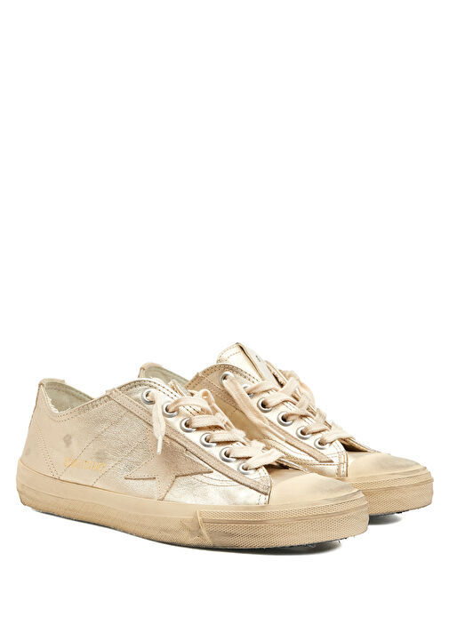 V-Star 2 Gold Kadın Deri Sneaker - Görsel 3