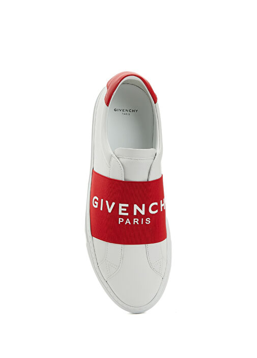 Kırmızı Beyaz Erkek Deri Sneaker - Görsel 5