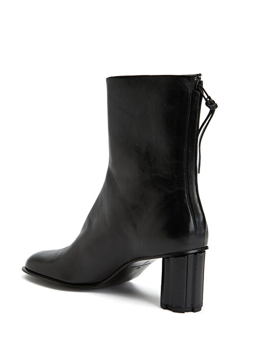 Piano Siyah Kadın Deri Bot - Görsel 4