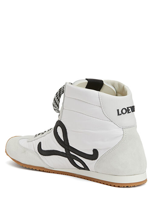 Ballet Runner Beyaz Kadın Deri Sneaker - Görsel 4