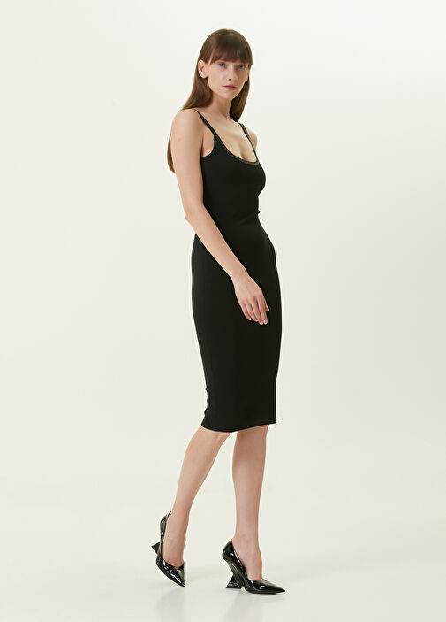 Alexander Wang Black Backless Midi Dress