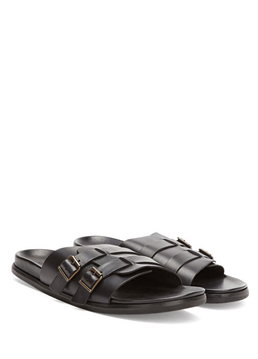 George Hogg Siyah George Hogg Rahat Erkek Deri Terlik