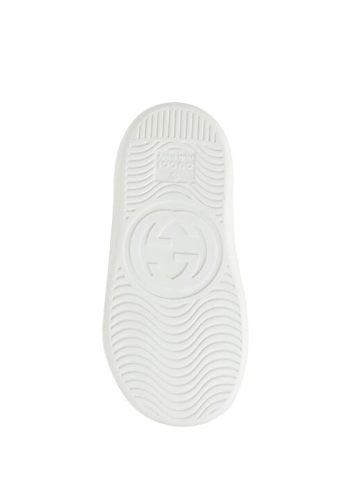 Siyah Logolu Unisex Çocuk Deri Sneaker - Görsel 6