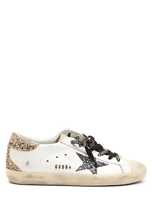 Golden Goose Beyaz Altin Kad n Super Star Beyaz Gold Kad n Deri Sneaker 1504951 Beymen