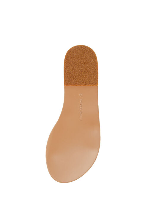 Egopi Kırık Beyaz Kadın Deri Terlik - Görsel 6