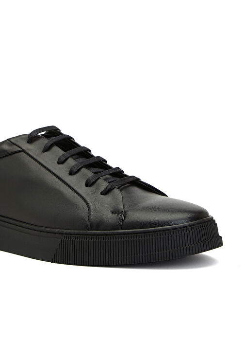 George Hogg Siyah George Hogg Rahat Günlük Erkek Deri Sneaker