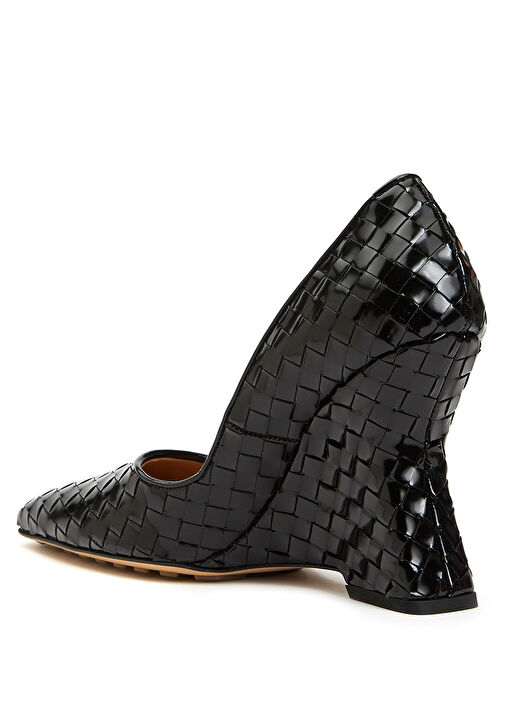 Comet Siyah Deri Topuklu Ayakkabı - Görsel 4