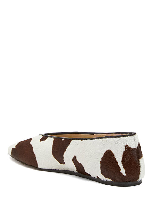 Kahverengi Beyaz Deri Babet - Görsel 4