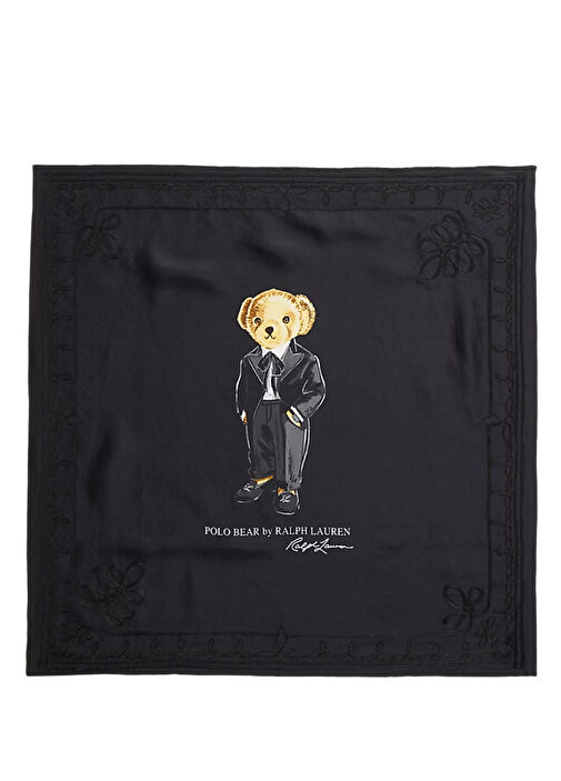 Polo Ralph Lauren Black Women's Silk Scarf