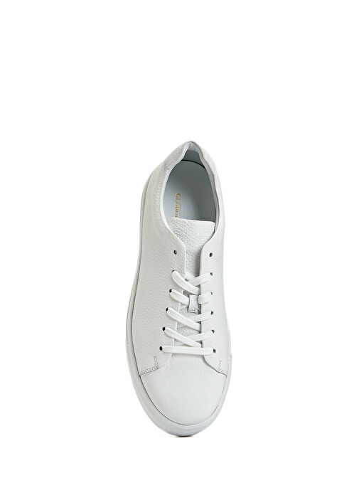 Beyaz Erkek Deri Sneaker - Görsel 5