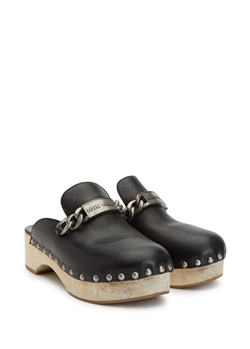 Beymen Reborn Beymen Reborn Siyah Miu Miu Kadın Terlik Sandalet & Terlik | Beymen Siyah - 3. görsel