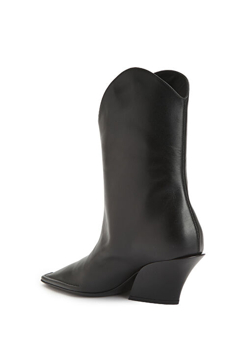 Siyah Kadın Deri Bot - Görsel 4
