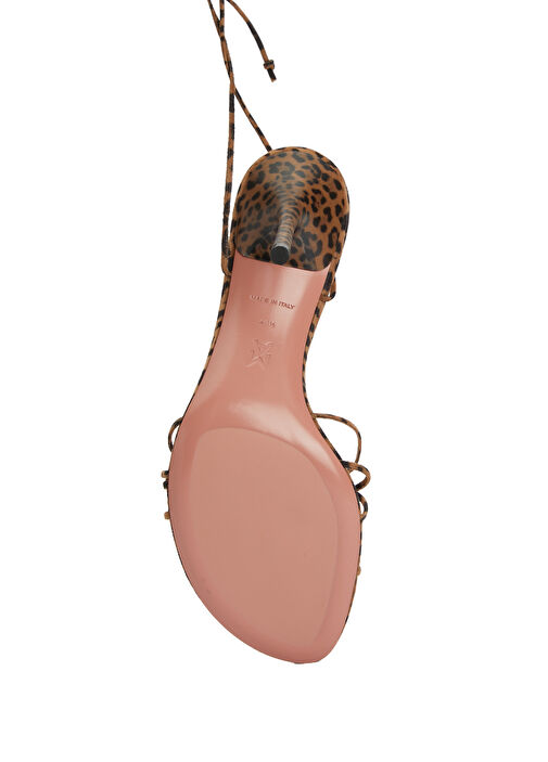 Lori Leopar Desenli Kadın Deri Sandalet - Görsel 6