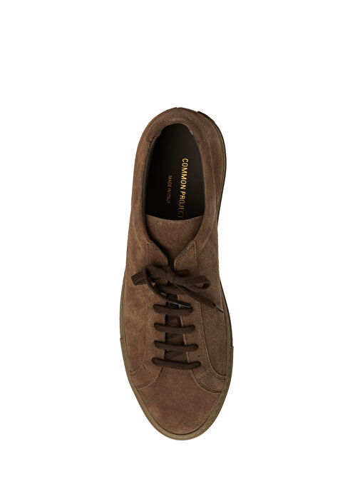 Kahverengi Erkek Deri Sneaker - Görsel 5