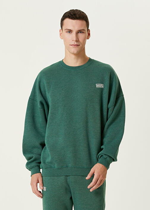 Vintage dark green sweatshirt sale