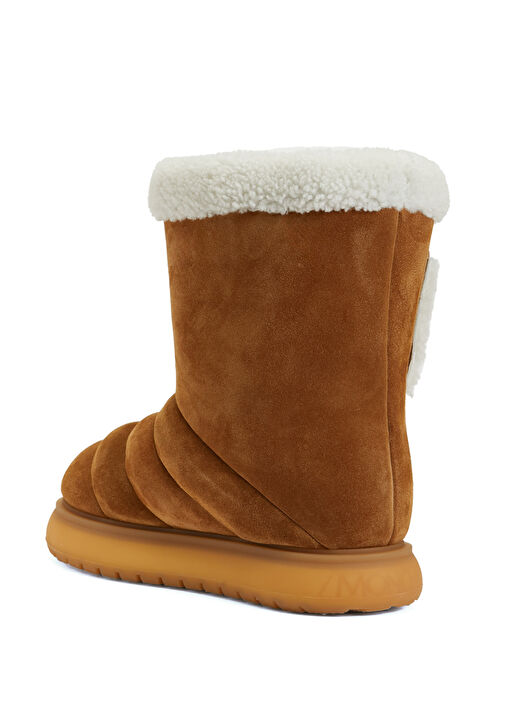 Taba Logolu Kadın Süet Kar Botu - Görsel 4