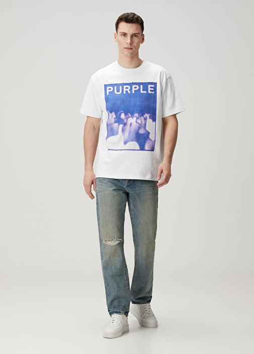パンツ purple brand Blue denim Purple Brand - Straight Fit Lacivert Jean Pantolon - Lacivert