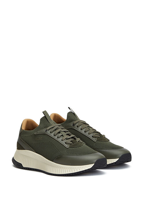 Boss Boss Haki Erkek Deri Sneaker Beymen'de! Haki - 3. görsel