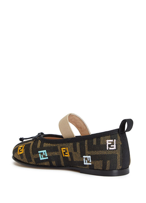 Fendi Fendi Çok Renkli Siyah Çok Renkli Kız Çocuk Babet Beymen'de! Çok Renkli Siyah - 4. görsel