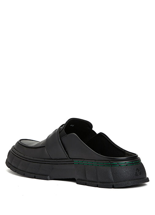 Siyah Logolu Erkek Loafer - Görsel 3