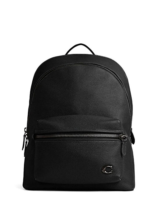 Siyah Erkek Deri Sırt Çantası - Görsel 2