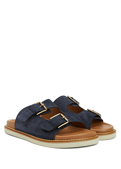 Lacivert Erkek Süet Terlik - Görsel 3