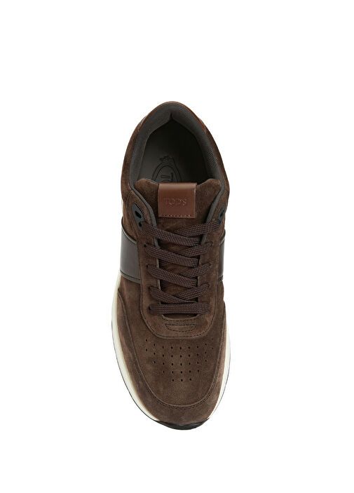 Siyah Kahve Erkek Deri Sneaker - Görsel 5