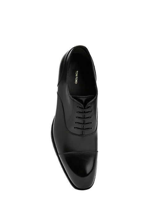 Edgar Siyah Erkek Deri Ayakkabı - Görsel 5