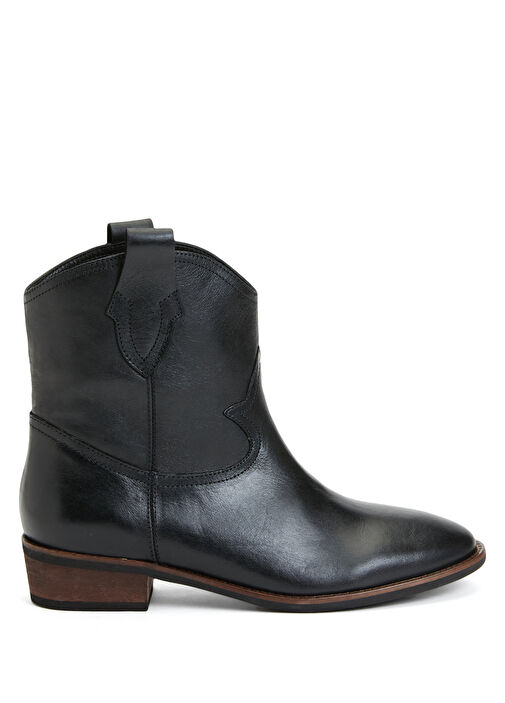 Divarese Divarese Siyah Kadın Deri Western Bot | Beymen Siyah - 2. görsel