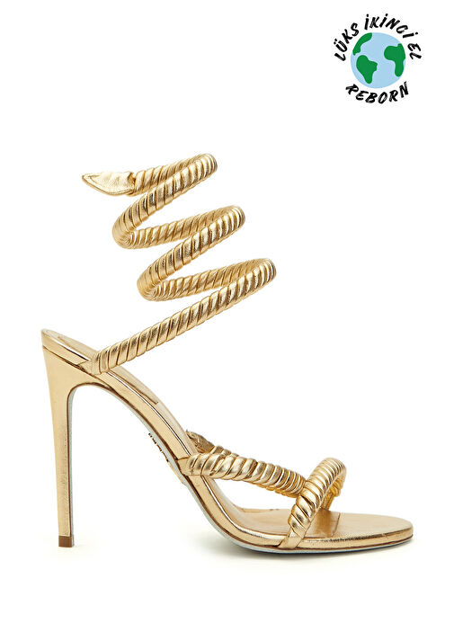 RENE CAOVILLA 34ハーフ Beymen Reborn - Rene Caovilla Topuklu Ayakkabı - Gold