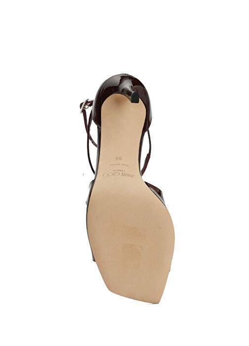 Azia Bordo Kadın Deri Sandalet - Görsel 6