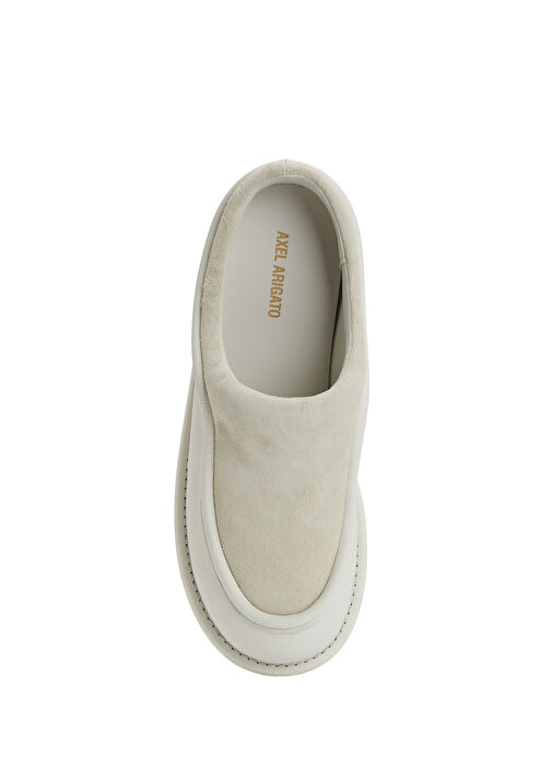 Kırık Beyaz Erkek Deri Terlik - Görsel 5