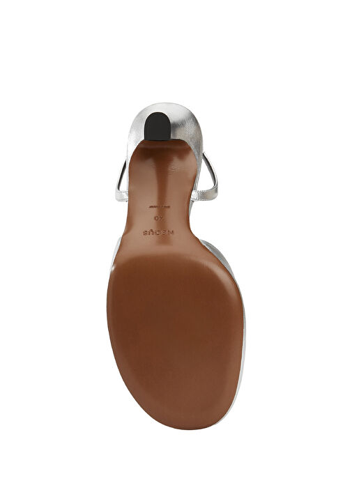 Silver Deri Topuklu Ayakkabı - Görsel 6