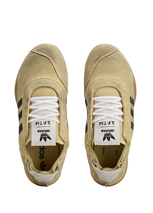 Taekwondo Me Bej Kadın Deri Sneaker - Görsel 4