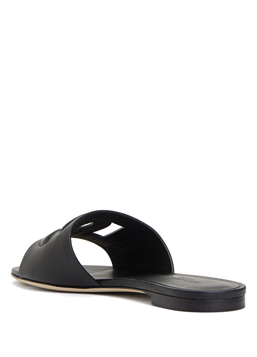 Siyah Kadın Deri Terlik - Görsel 4