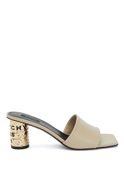 Bej Kadın Deri Sandalet - Görsel 2