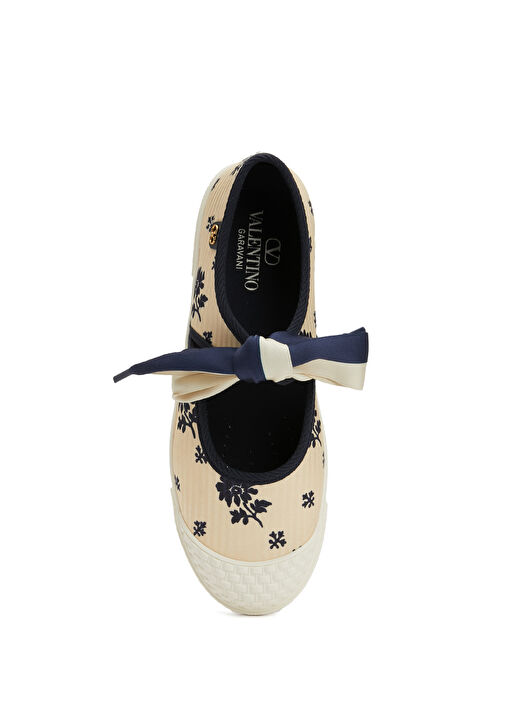 Krem Mavi Kadın Sneaker - Görsel 5