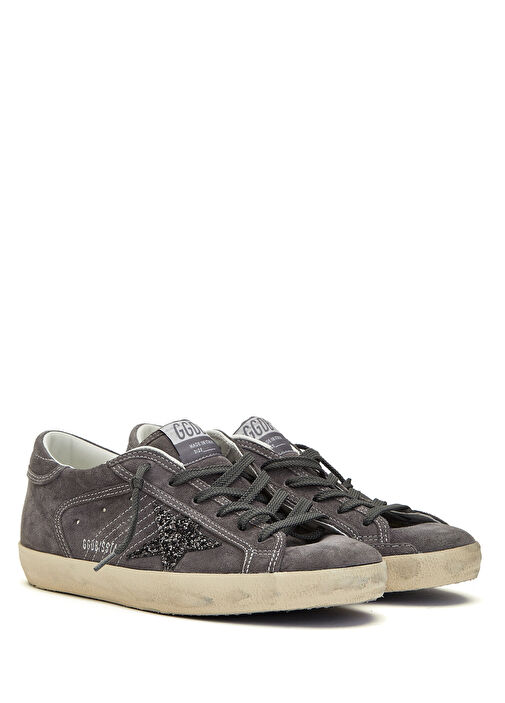 レンズ(ズーム) Suetsu Golden Goose Koyu Gri Kadın Super Star Koyu Gri Kadın Süet Sneaker