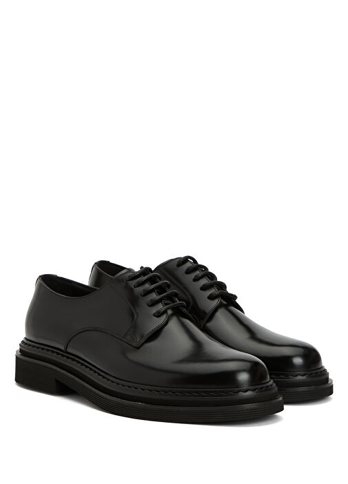 Siyah Erkek Deri Ayakkabı - Görsel 3