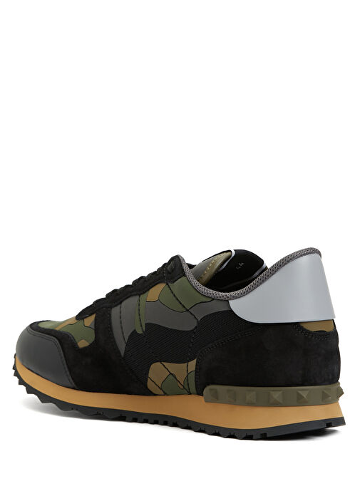 Siyah Haki Erkek Deri Sneaker - Görsel 4