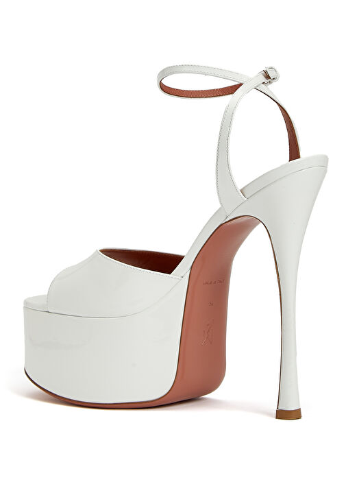 Aya Beyaz Kadın Deri Sandalet - Görsel 4