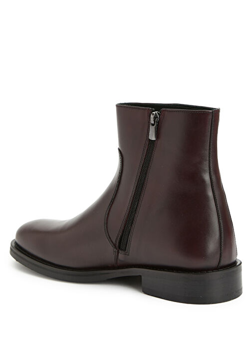 Bordo Erkek Deri Bot - Görsel 4