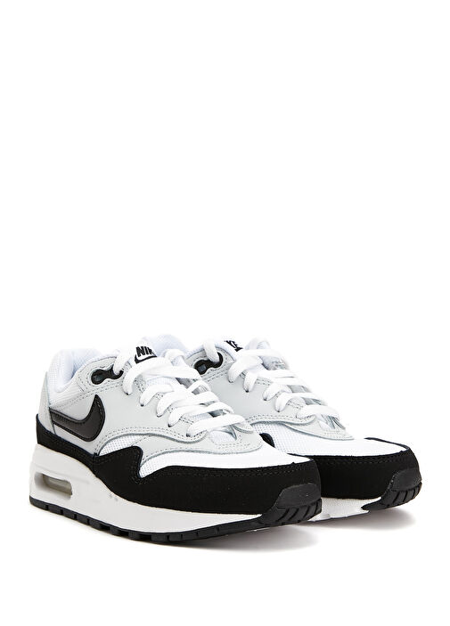 Air Max 1 Siyah Beyaz Erkek Çocuk Deri Sneaker - Görsel 8