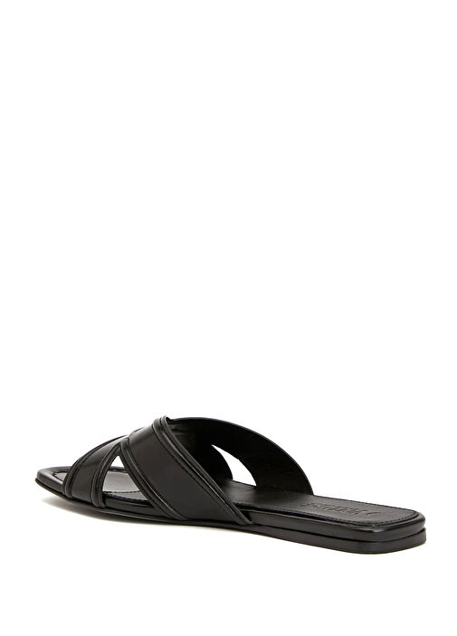 Azora Siyah Kadın Deri Terlik - Görsel 4