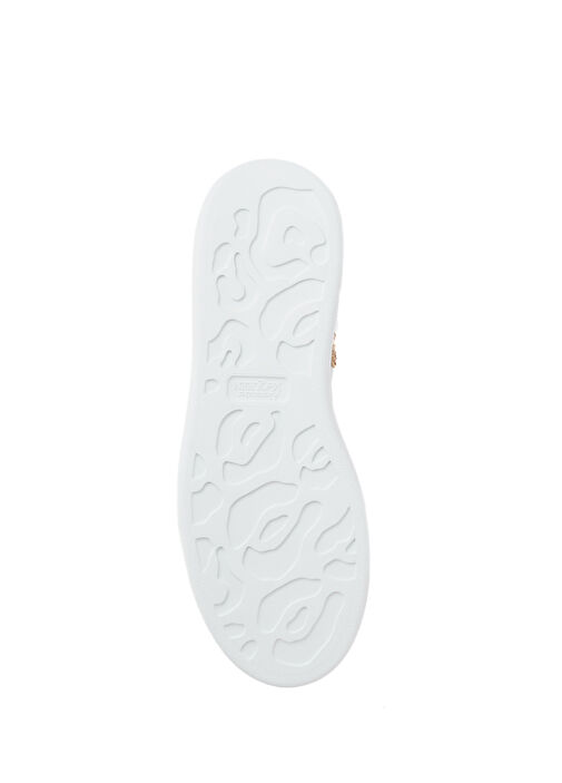 Oversized Beyaz Kadın Deri Sneaker - Görsel 6